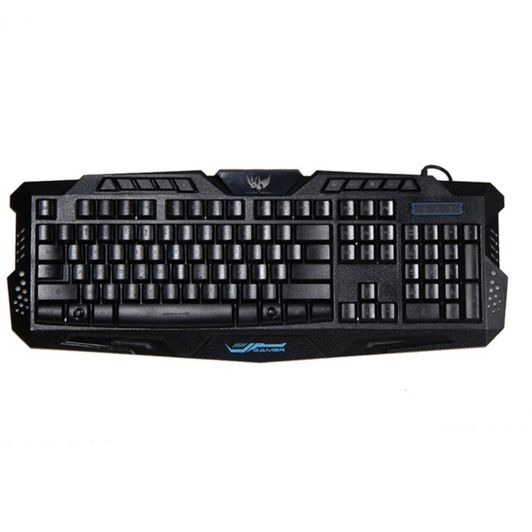 M200 Gaming Keyboard 114 Keys Wired USB Gamer Keyboards LED Floating Backlit Keyboard with Game Mechanical Feel for Computer