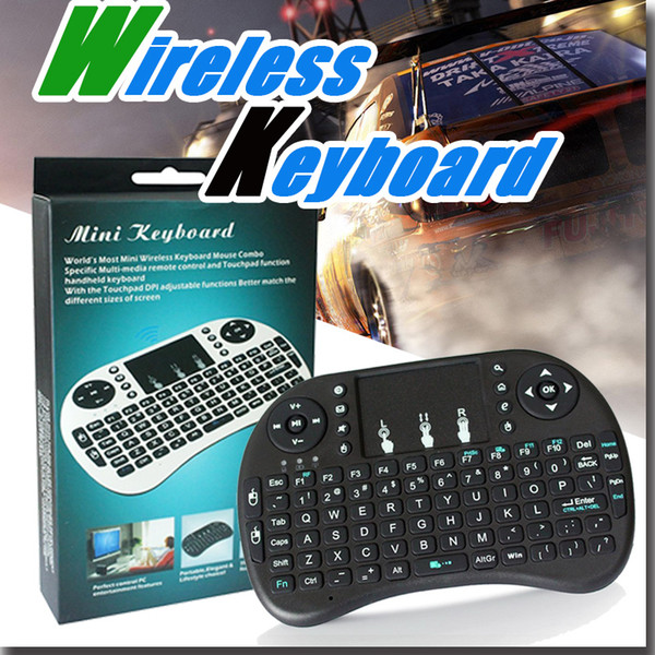 2016 new 2.4G Mini i8 Wirelesss Multi-Touch Touchpad Keyboard Air Mouse Combo for Smart TV Android TV Box PC Smartphoones