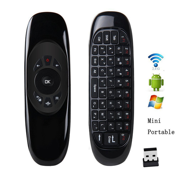 T10 C120 Mini Keyboard Wireless Remote Control Game Controller 6 Gyroscope 2.4G Air Mouse For MXQ Pro M8S Mini MX TV Box