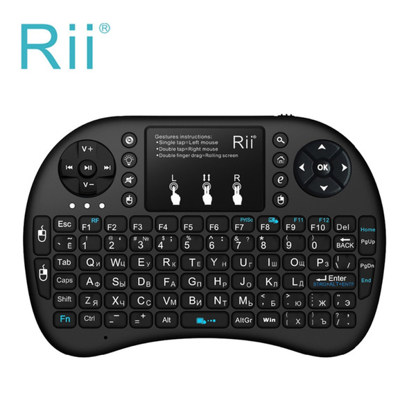 Rii Mini i8 Keyboard Rii mini i8+ Wireless Keyboard Qwerty Touchpad Backlit Keybord for HTPC Tablet Smart TV Box PC Teclado