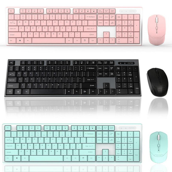 2018 Wireless light Keyboard and Mouse Combo Compact Keyboard Power Saving Quiet Slim Combo 11.11