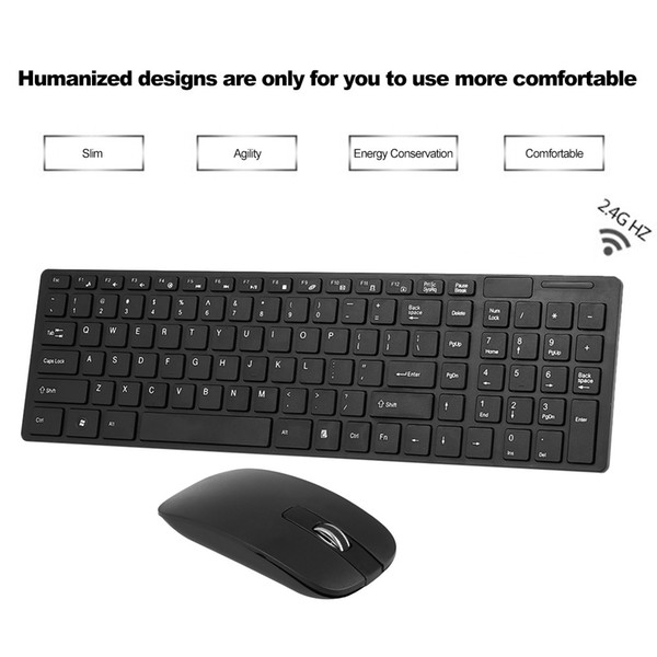 HK-06 2.4G Wireless Keyboard and Mouse ComboIt works on desktop, laptop and TV Box, compatible with three operating systems, for WINDOWS, an