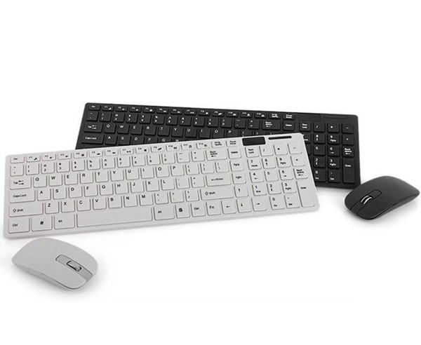 New Bluetooth Wireless Keyboard Mouse Ultra-Slim 2.4G Wireless Keyboard For Laptops With DHL Free Shipping HK3600