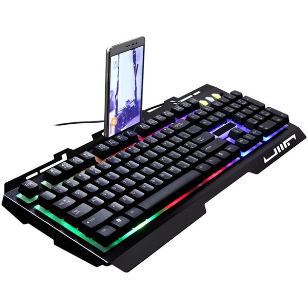 G-700 Mechanical Feel USB Wired LED Backlit Keyboard with Mouse 104 Keys Gaming Keyboard Mouse Sets Gamer Set for PC Computer Notebook