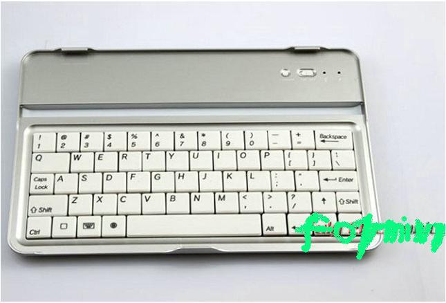 FREE shipping! Aluminum Case wireless bluetooth keyboard for ipad mini WE CAN provide Russian letter