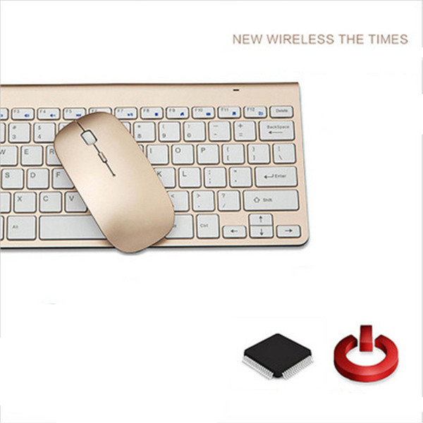 2018 hot sale Slim Mini Wireless Keyboard Mouse Set Desktop Notebook Set Home, notebook, office use