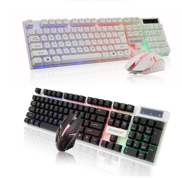 Computer backlight light mechanical keyboard and mouse set wired usb8310 mouse and keyboard set