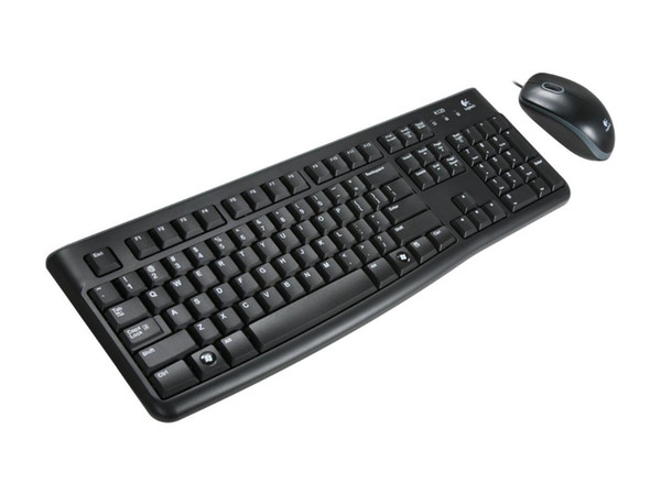 MK120 Classic USB Wired Keyboard and Mouse Combo, Compatible With Windows 7/8/10/XP/Vista