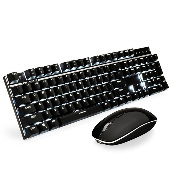 2.4G Wireless Mechanical Keyboard & Mouse Combos Switches Keyboard 1600DPI Mouse Set With Backlight High Quality Mechanical