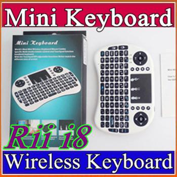 10X Wireless Keyboard rii i8 keyboards Fly Air Mouse Multi-Media Remote Control Touchpad Handheld for TV BOX Android Mini PC B-FS