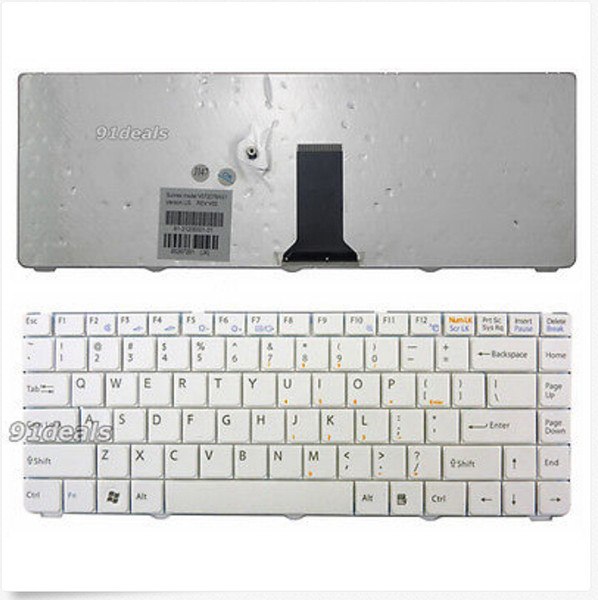 Original NEW keyboard For SONY VGN-NR V072078AS2 148044221 81-31205001-01 81-31205001-03 US layout Keyboard tested ok white as the picture