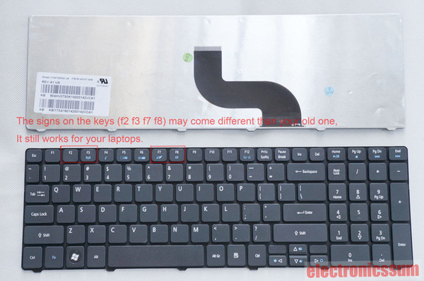 New keyboard For Acer KB.T170A.172 NSK-AL001 9J.N1H82.001 V104730AS1 NSK-ALA1D US Keyboard BL