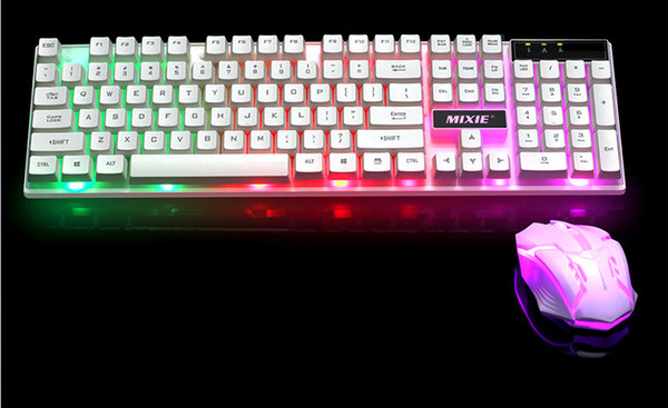 Rice crab X90A keyboard and mouse set with luminescent backlight kit key mouse set with UU suspension key cap keyboard