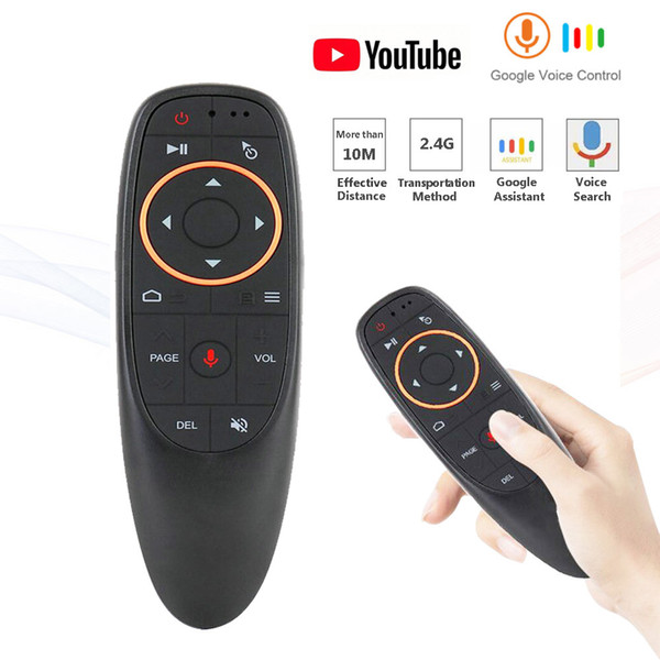 10pcs G10 Air Mouse Wireless Mini Kyeboard with Axis Gyroscope Voice Remote Control IR Learning for TV Box Smart TV PC