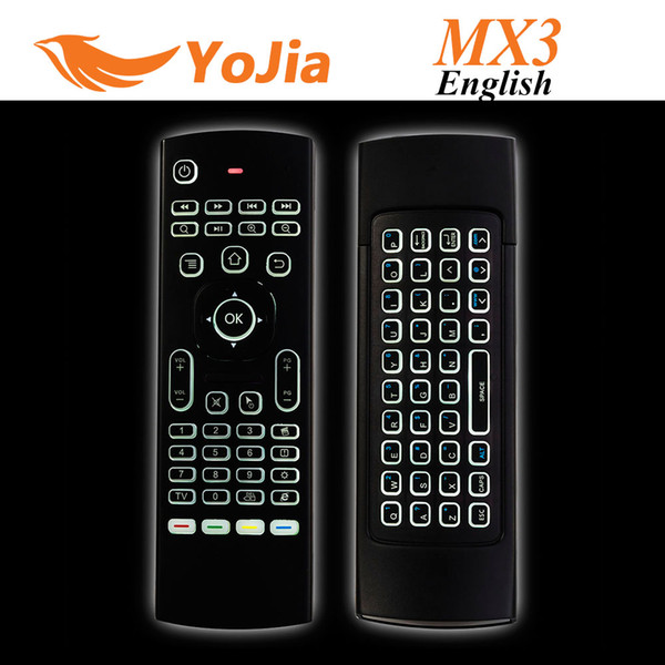 10pcs X8 Air Fly Mouse MX3 2.4GHz Wireless Keyboard Remote Control Somatosensory IR Learning 6 Axis without Mic for Android TV Box