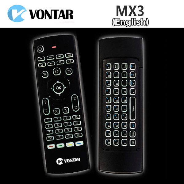 MX3 Wireless Mini Keyboard Air Mouse Remote Control 2.4G Sensing Gyroscope Sensor MIC Combo MX3 For MXQ X96 Android TV BOX