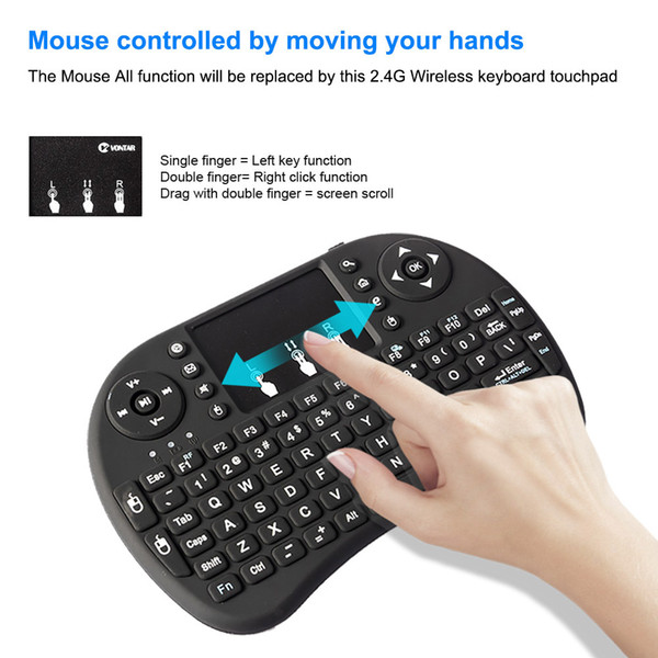 20pcs Rii I8 Mini Keyboard Air Mouse Kelyboard 2.4G Wireless Keyboard i8 Remote Control touchpad for X96 TX3 H96 Mini Max Plus