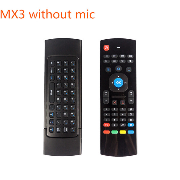 20pcs X8 MX3 Air Fly Mouse 2.4GHz Wireless Keyboard Remote Control Somatosensory IR Learning 6 Axis for S905W TX92 IPTV