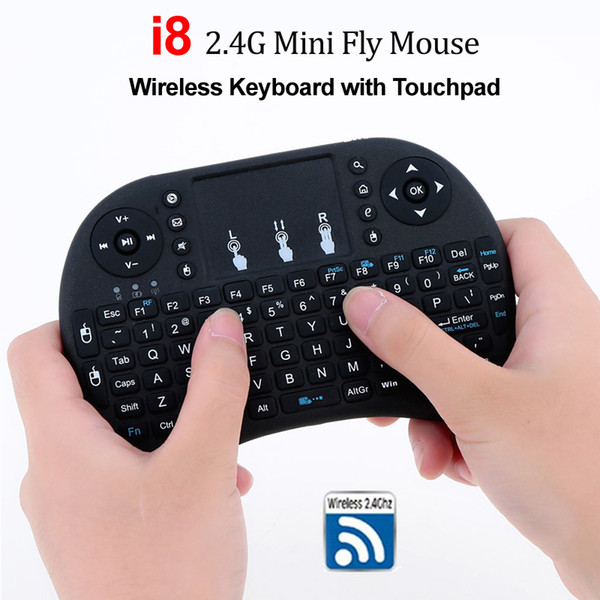 i8 2.4G Air Mouse Wireless Mini Keyboard with Touchpad Remote Control Gamepad for Media Player Android TV Box HTPC MXQ Pro M8S X96 Mini PC