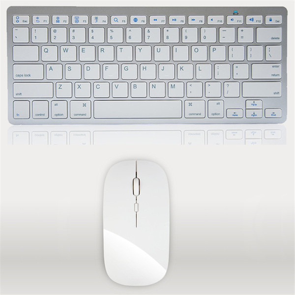 Ultra-Thin Wireless Keyboard Mouse Combo 2.4G Wireless Mouse for Apple Keyboard Style Mac Pc WindowsXP/7/8/10 Tv Box