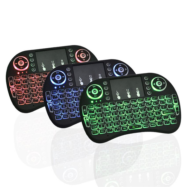 Rii I8 Fly Air Mouse Mini Wireless Keyboard 2.4GHz Touchpad Kyeboard with backlight Remote Control For T95N MXQ MINI