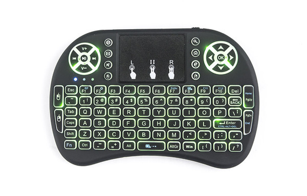 Original Backlight i8 English 2.4GHz Wireless Keyboard Air Mouse Touchpad Handheld Backlit for Android TV BOX Mini PC