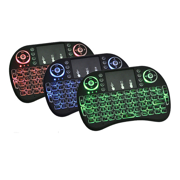 Fly Air Mouse 2.4G Mini i8 Wireless Keyboard Backlit With Backlight Red Green Blue Remote Controlers For MXQ M8S MiniX