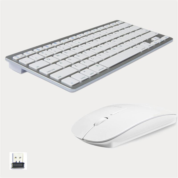 Fashionable Design 2.4G Ultra-Slim Wireless Keyboard and Mouse Combo New Computer Accessories For Apple Mac PC Windows XP Android Tv Box 5