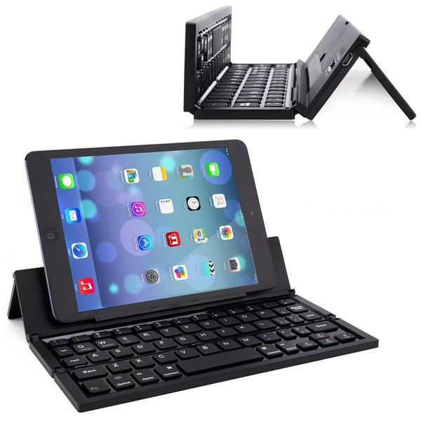 Universal Multiple Foldable Bluetooth Pocket Keyboard With stand,Ultra-Slim Aluminum Keyboard for iOS/Android/Windows PC/Tablets/Smart phone