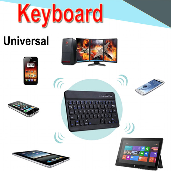 Bluetooth Keyboard 7 10 inch Universal Ultra-thin mini long-lasting battery Bluetooth keyboard for PC iPad Laptop Android IOS Tablet XPT-6