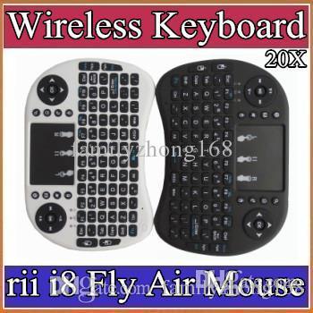 10X 2016 Wireless Keyboard rii i8 keyboards Fly Air Mouse Multi-Media Remote Control Touchpad Handheld for TV BOX Android Mini PC B-FS