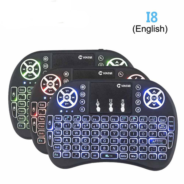 Rii i8 2.4G Mini USB Wireless Keyboard Touchpad Fly Air Mouse Remote Control for Android Smart TV Box MXQ M8S X96 T95 X92