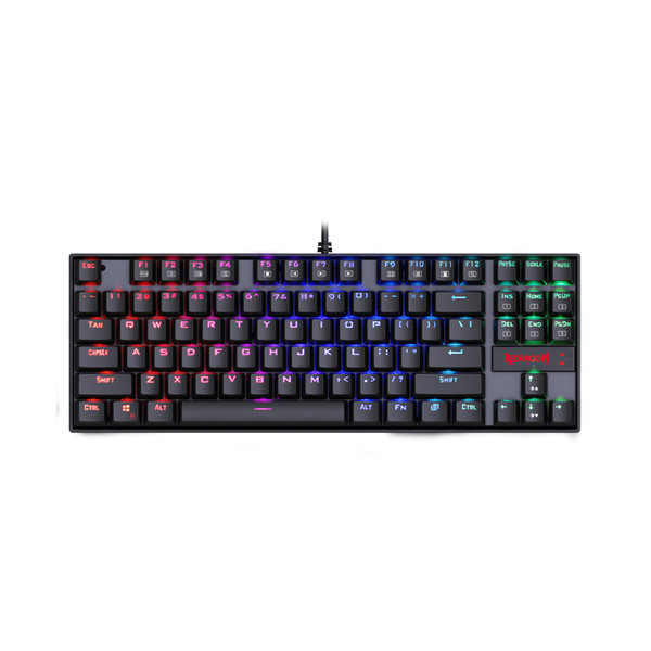 Redragon Gaming Keyboard Mechanical Keyboard K552 87 Key LED RGB Backlit Mechanical Computer illuminated with