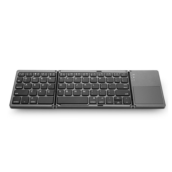 USB Bluetooth Tablet Dual Mode Twice Folding Keyboard Keypad Wireless Touchpad Mini For Android Windows