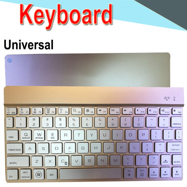 Bluetooth Keyboard 789 10inch Metal Universal Ultra-thin mini long-lasting Battery Back light for PC iPad Laptop Android IOS Tablet 50 Packs