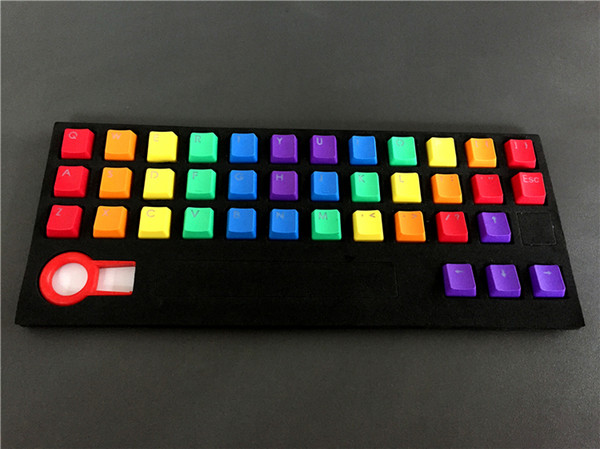 New Arrival PBT 37 key Double shot Rainbow OEM MX switches Keycaps Backlight keycaps for wired USB Mechanical Keyboard