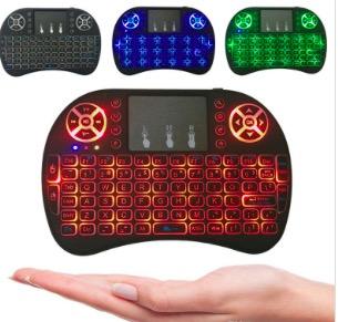 Rii I8 Fly Air Mouse 2.4G Colorful Backlit Backlight Wireless Touchpad Keyboard Multifunction For PC Pad Android TV Box MXQ V88 X96