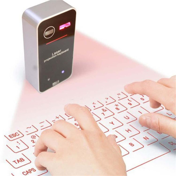 Hot Virtual Keyboard Bluetooth Laser Projection Keyboard With Mouse Function For Tablet Computer English Keyboard Free Shipping