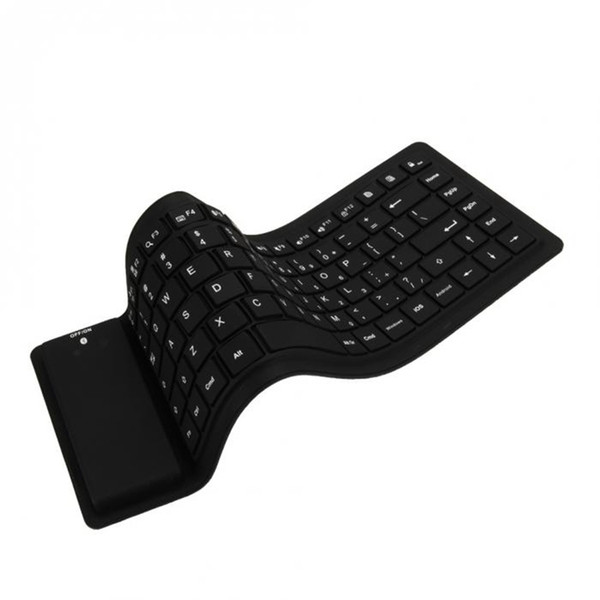 Waterproof Keyboard Silicone Soft Keyboard Can Roll Up Bluetooth Wireless USB Keyboard With 88 Keys Multi Color Retail Box Shipping By DHL