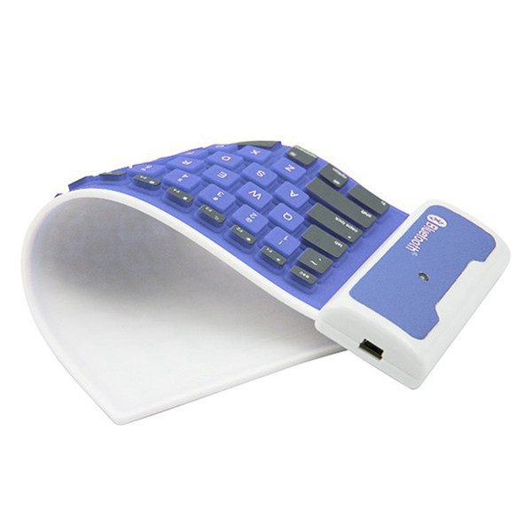 Soft keyboard 108 key Portable 2.4G Wireless Silicone Keyboard Roll Up Flexible Waterproof Folding Pocket Type Keyboard for PC Laptop Tablet