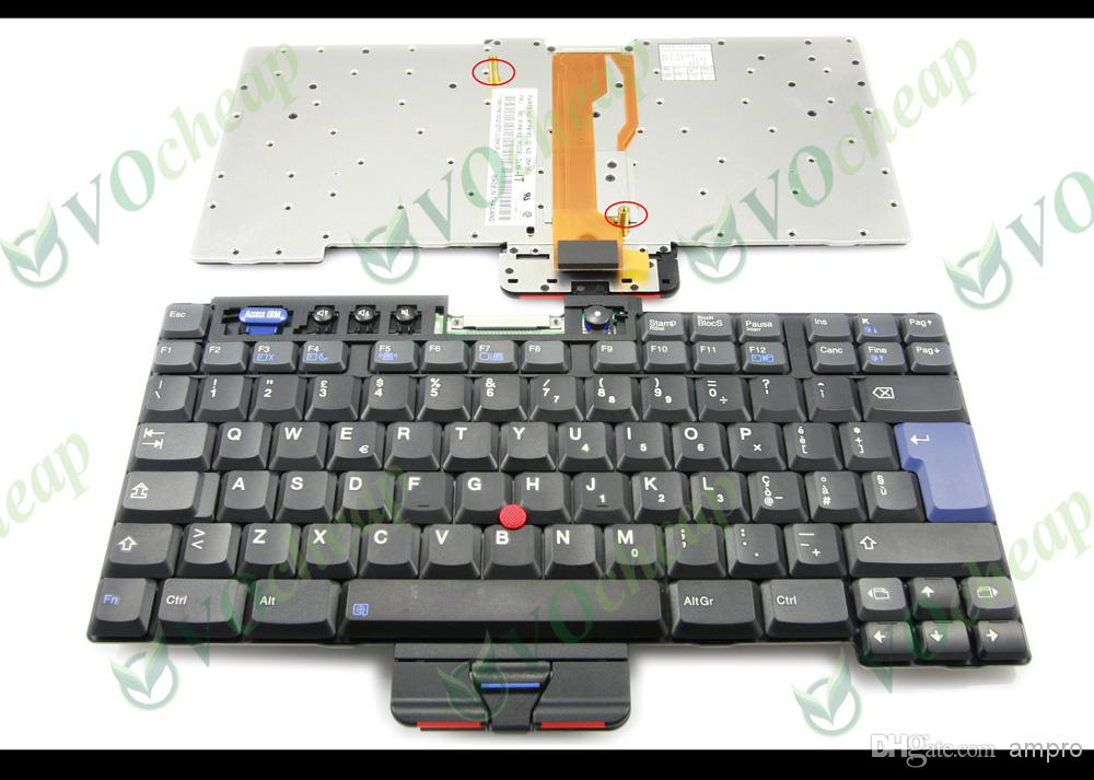 New and Original Notebook Laptop keyboard FOR IBM Thinkpad G40 Black Italian IT Layout Black - 91P8162 Version: Italian (IT)