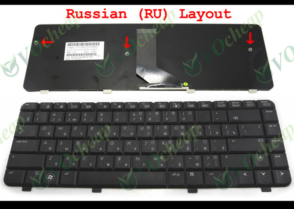 New Notebook Laptop keyboard for HP Pavilion dv4 dv4-1000 dv4-2000 Matt Black Russian RU Version - V071802KS1 RU