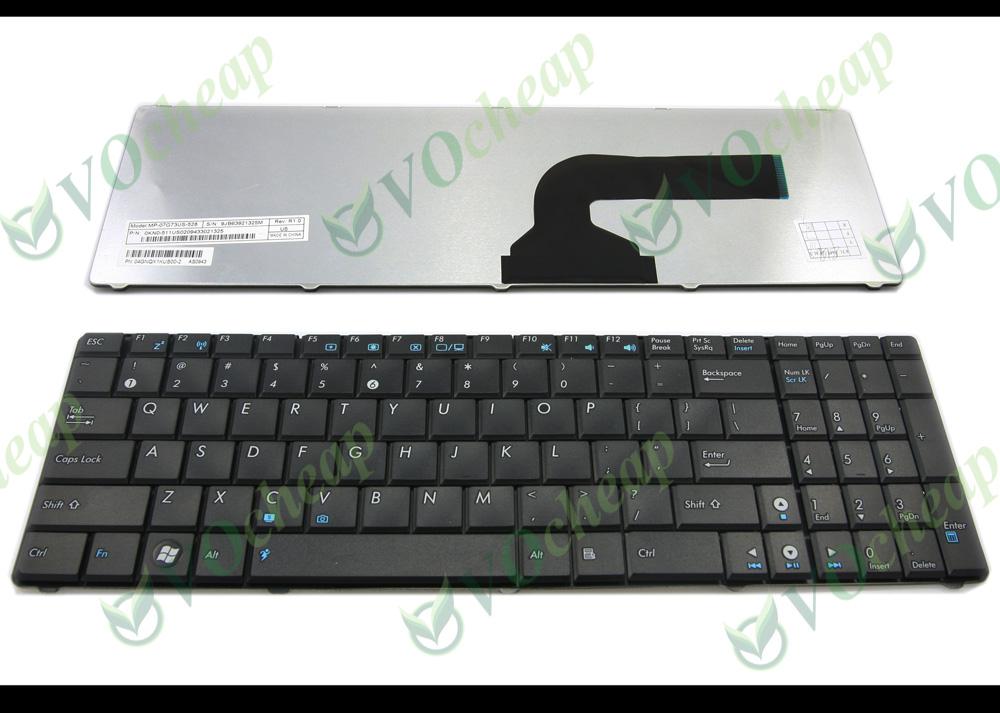 New Laptop keyboard FOR ASUS N50 N53S N53SV N55SF K50 K52F K53S K53SV K72F X53B X53S X72D Black US layout - V090562AS1