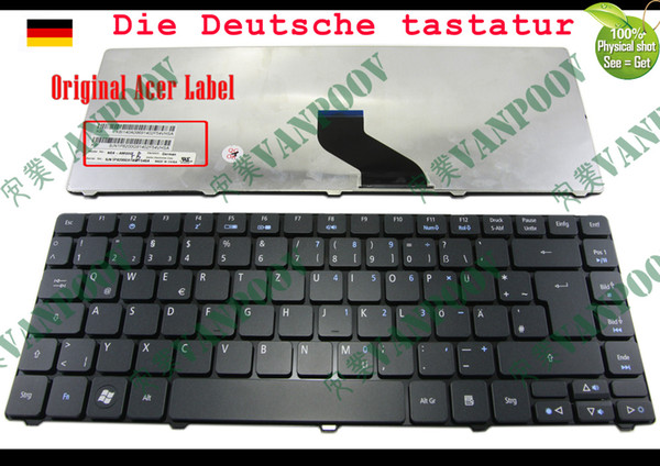 New and Original Notebook Laptop keyboard FOR Acer Aspire 3810 3810T 4735 4735G 4735Z 4736 4736G 4736Z 4741 4745 Black German Deutsch GR DE