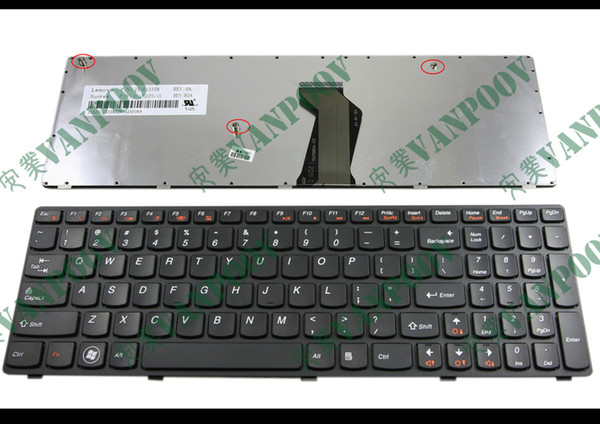 New Laptop keyboard FOR Len ovo Z570 V570 B570 B570A B570G B575 V570C Black (black Frame) US layout