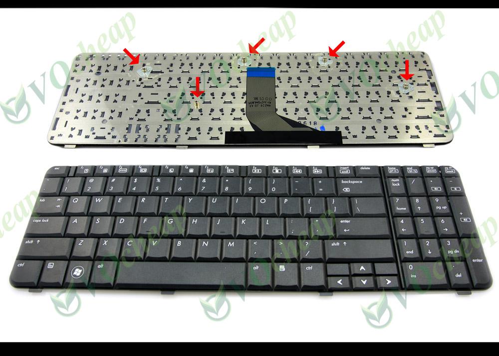 New Laptop keyboard for HP Compaq Presario CQ61 G61 Black US keyboard - MP-08A93US-920