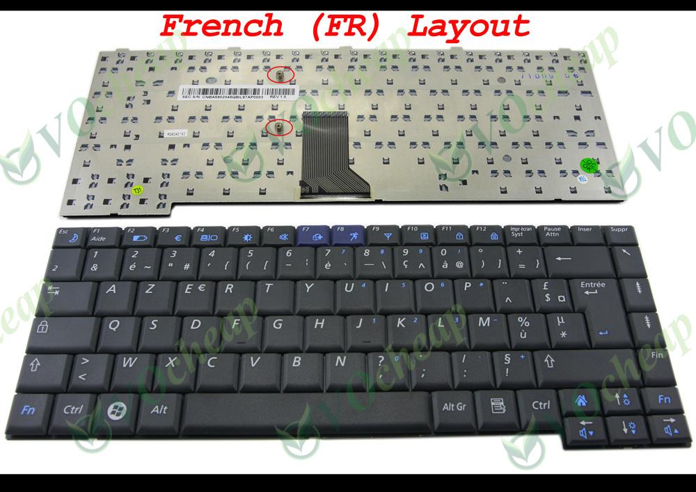 New and Orignal Notebook Laptop keyboard FOR SAMSUNG NP- R60 R70 R510 R560 P510 P560 Black French FR (AZERTY) version - CNBA5902045