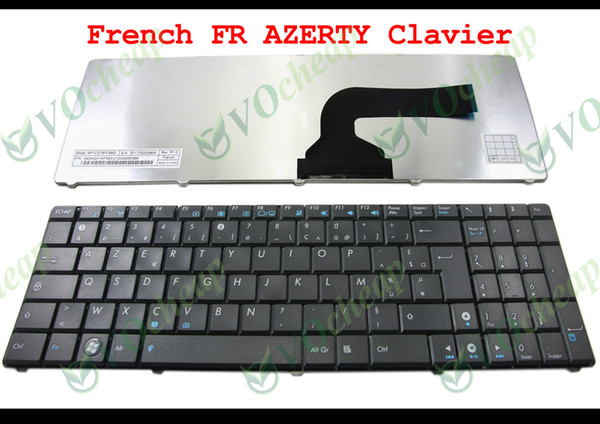 Genuine New Notebook Laptop keyboard FOR ASUS N50 G51 G51J G51VX Black French FR Version - MP-07G76F0-528