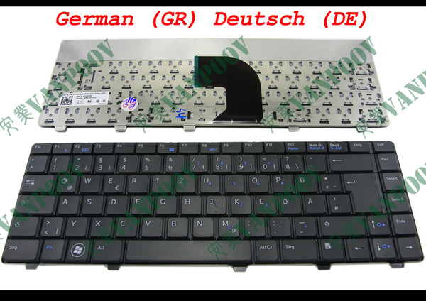 New QWERTZ Notebook Laptop keyboard for Dell Vostro 3300 3400 3500 Black German (Deutsch) GR (DE) QWERTZ Layout - NSK-DJF0G