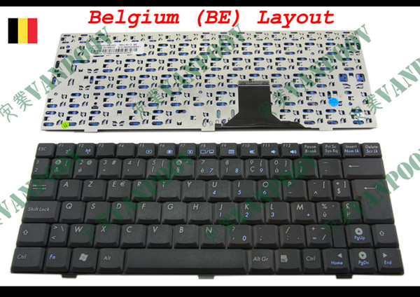 New AZERTY layout Laptop keyboard for ASUS EeePC 1000 1000H 1000HA 1000HD Series Black Belgium BE Version - V021562IK3